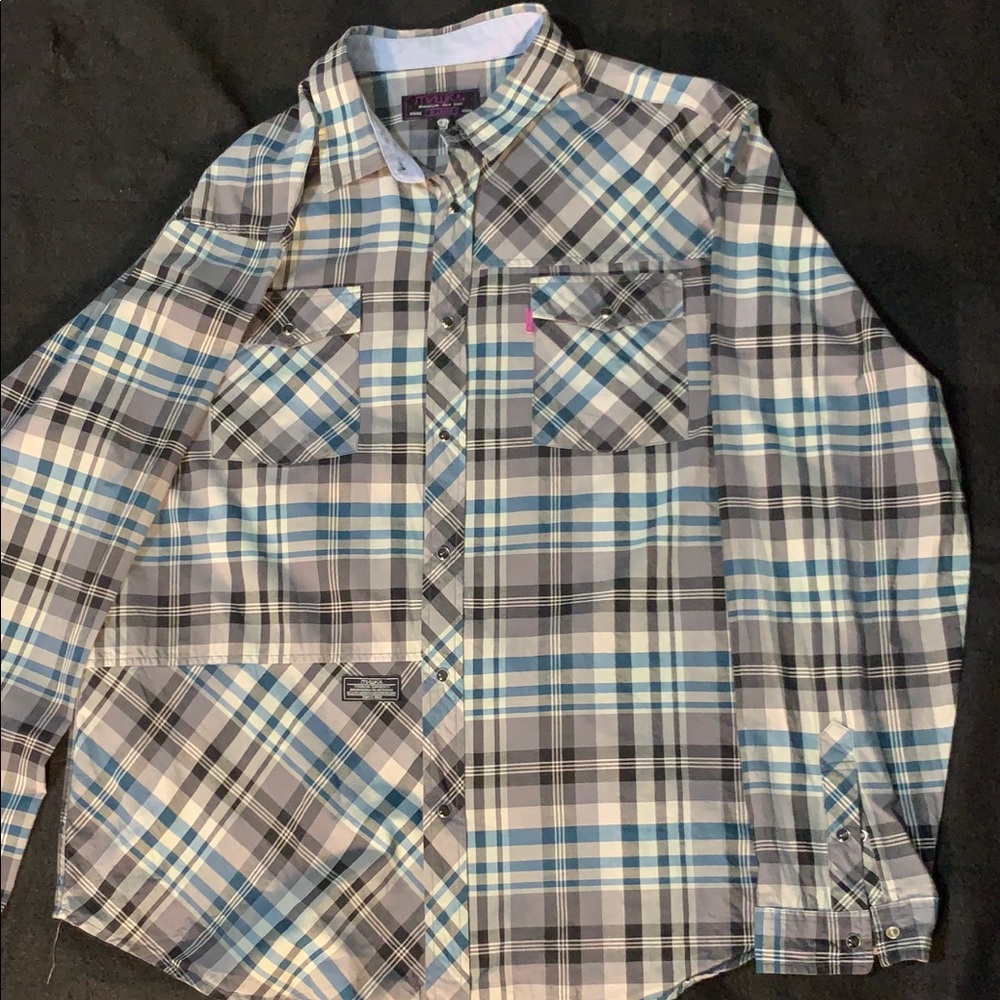 Mishka button up long sleeve shirt
